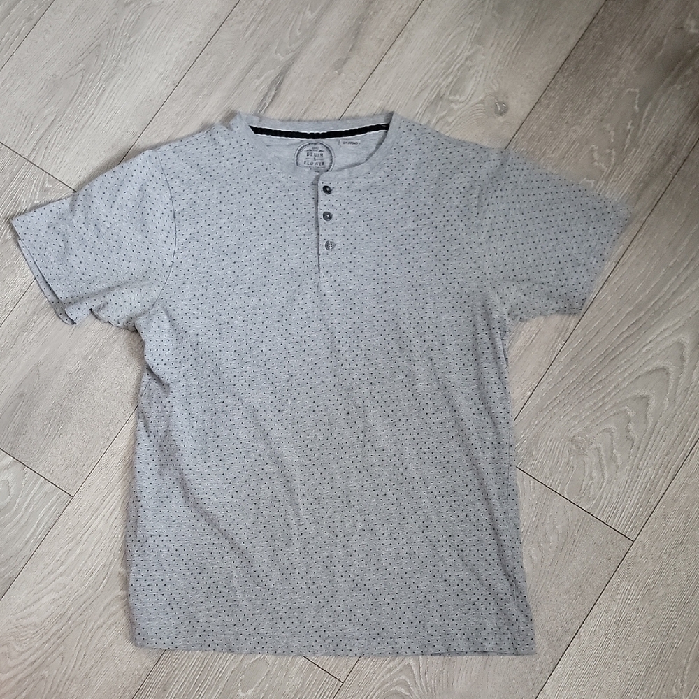 Denim And Flower Henley